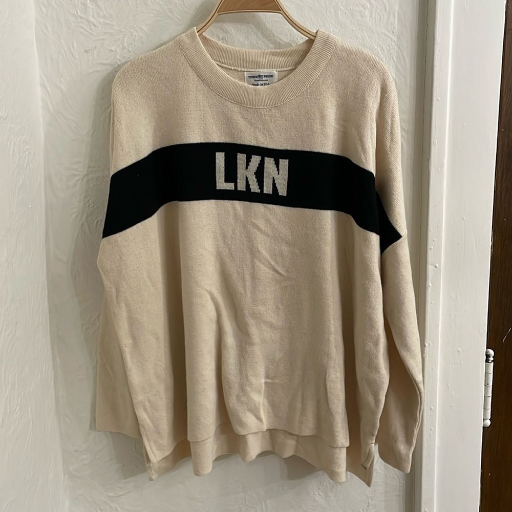 TOWN PRIDE Women's LKN Crewneck Sweater Size Large